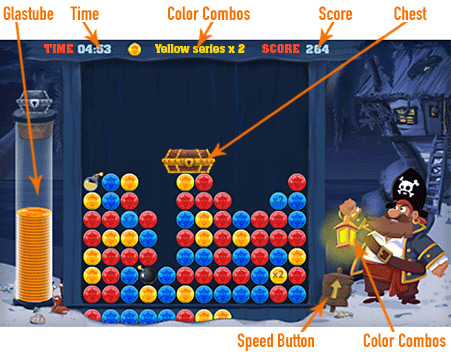 Captain Click Game board