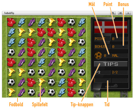 FodboldFlip Spilområdet
