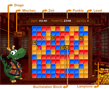 Dragon Click Spielfeld