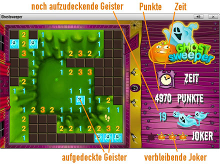 GhostSweeper Spielfeld