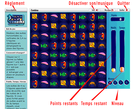 Combina Plateau de jeu