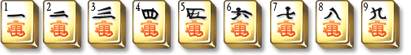 Mahjong Flowers              Symboler kinesisk