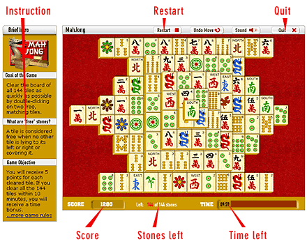 MahJong              Game board
