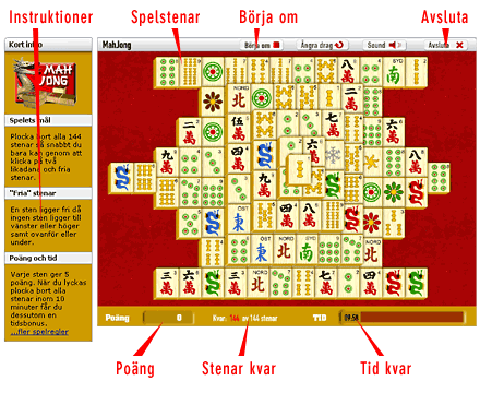 MahJongg Spelfält